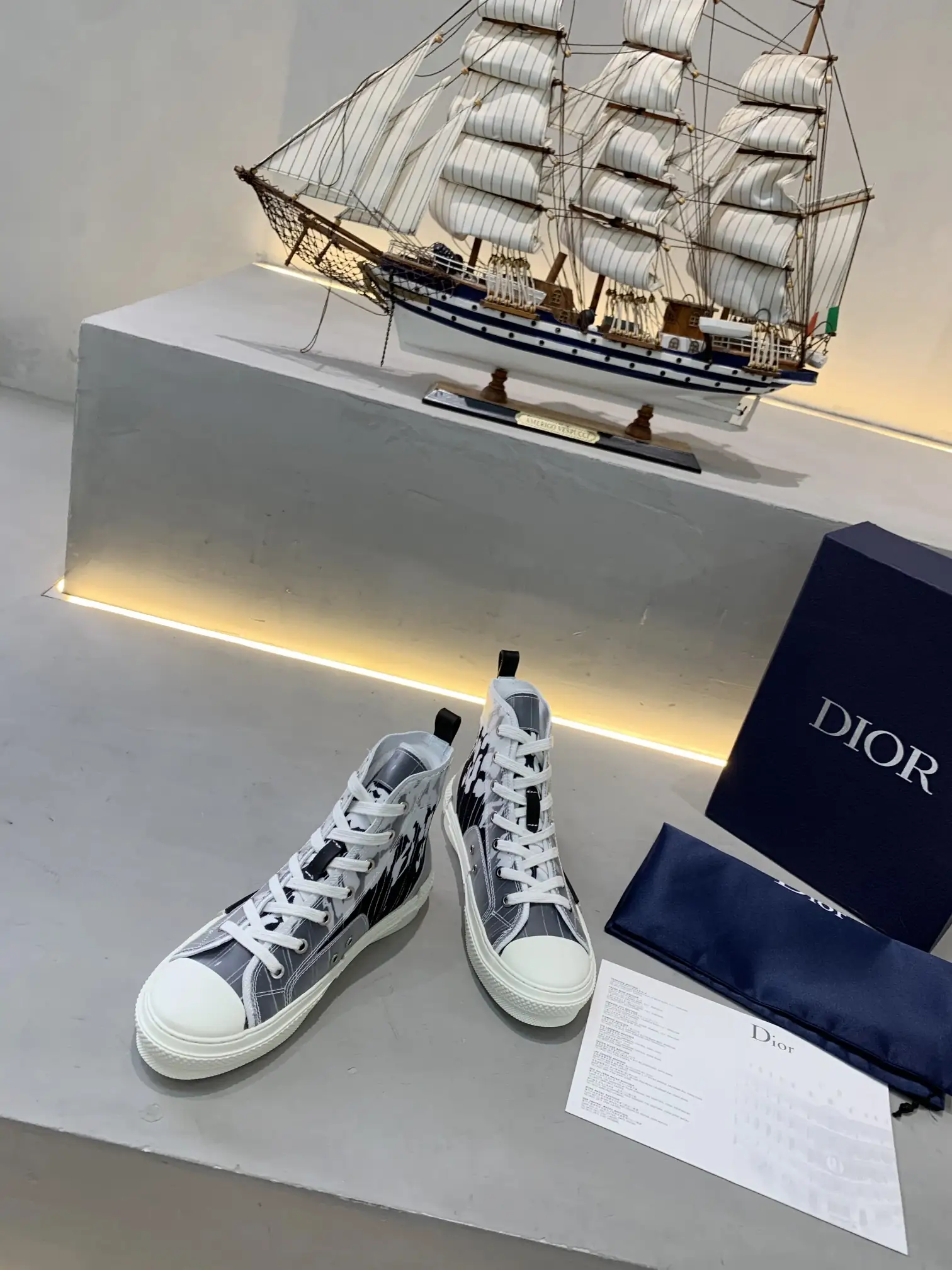 Dior 2019 Net Shoe Series P248 High Top & Low Top